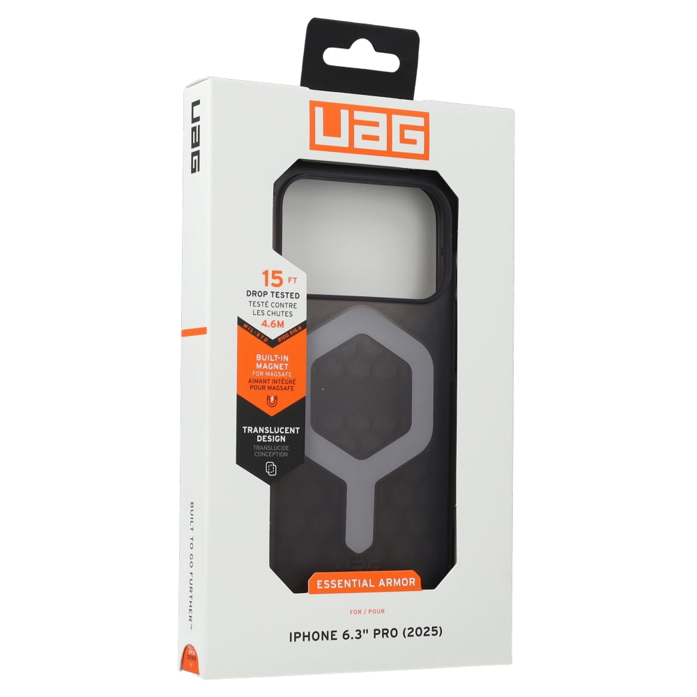 Handyhülle für iPhone 17 Pro, Urban Armor Gear Essential Armor Mag, Rauchfarben