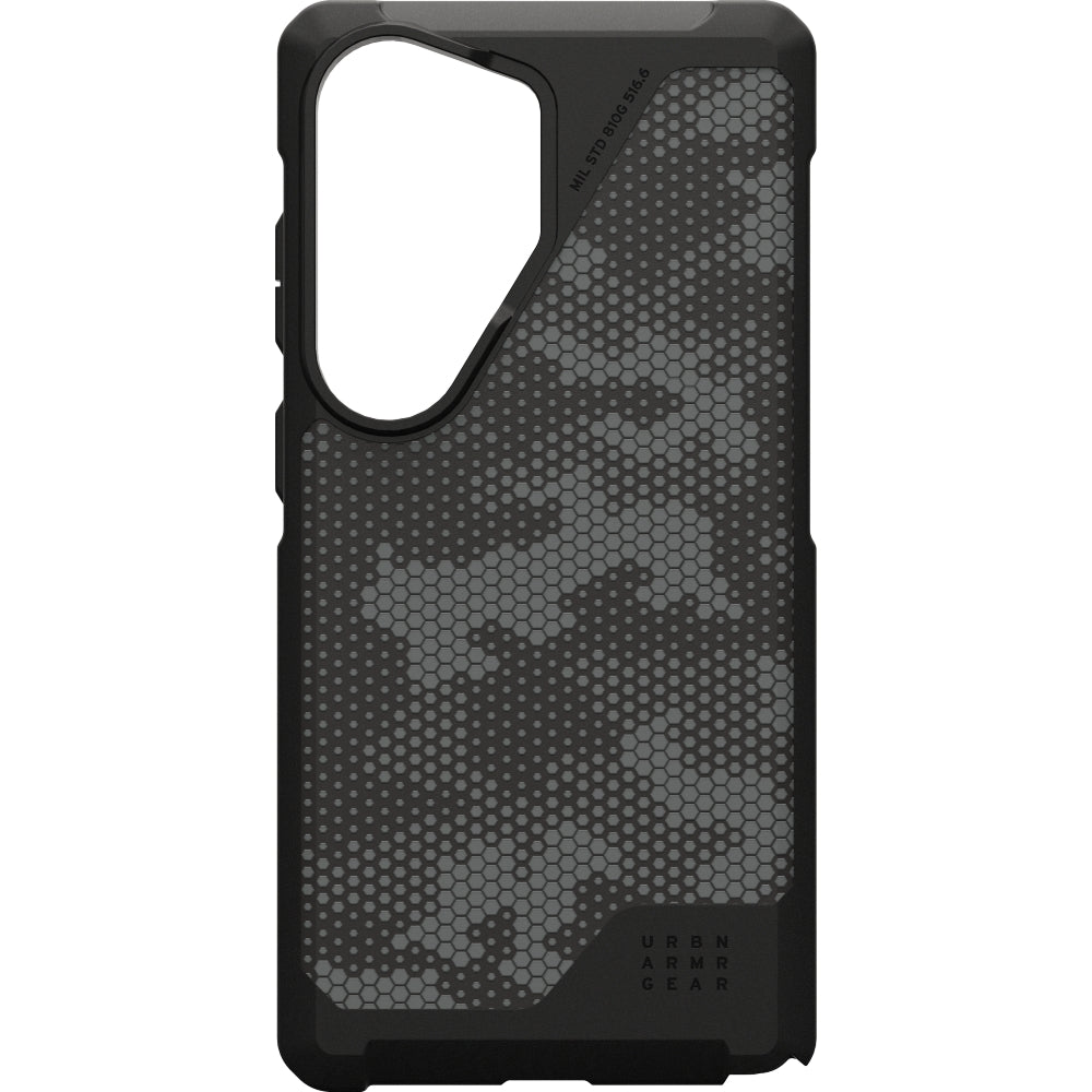 Handyhülle für Galaxy S26 Ultra, Urban Armor Gear Metropolis LT Micro Hex, Grau-Schwarz