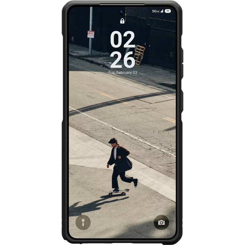 Handyhülle für Galaxy S26 Ultra, Urban Armor Gear Metropolis LT Micro Hex, Grau-Schwarz