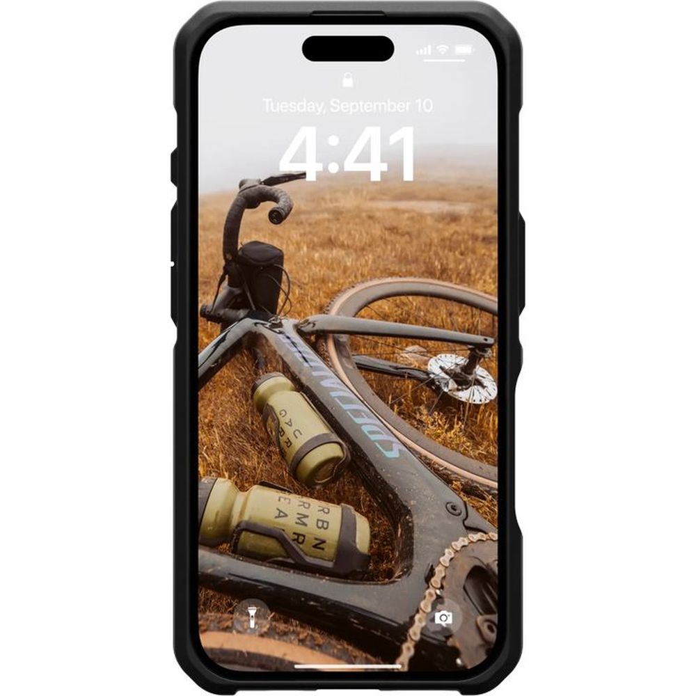 Handyhülle für iPhone 16, Urban Armor Gear Metropolis LT Mag mit MagSafe, Schwarz mit Kevlar