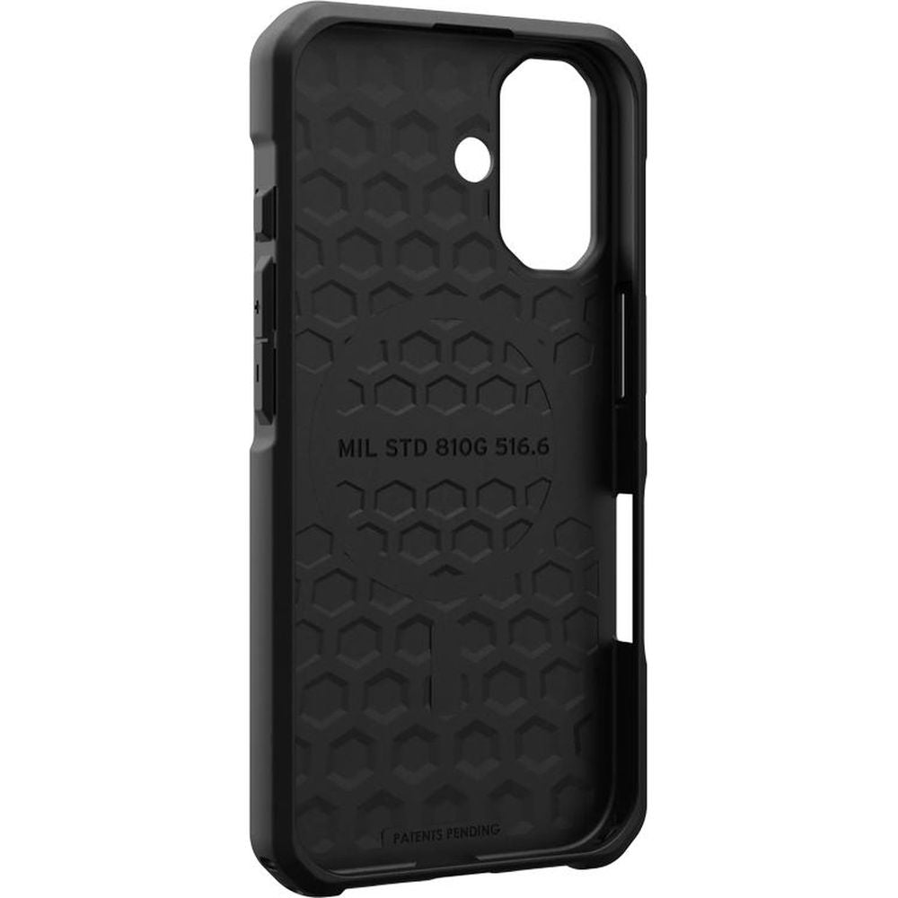 Handyhülle für iPhone 16, Urban Armor Gear Metropolis LT Mag mit MagSafe, Schwarz mit Kevlar