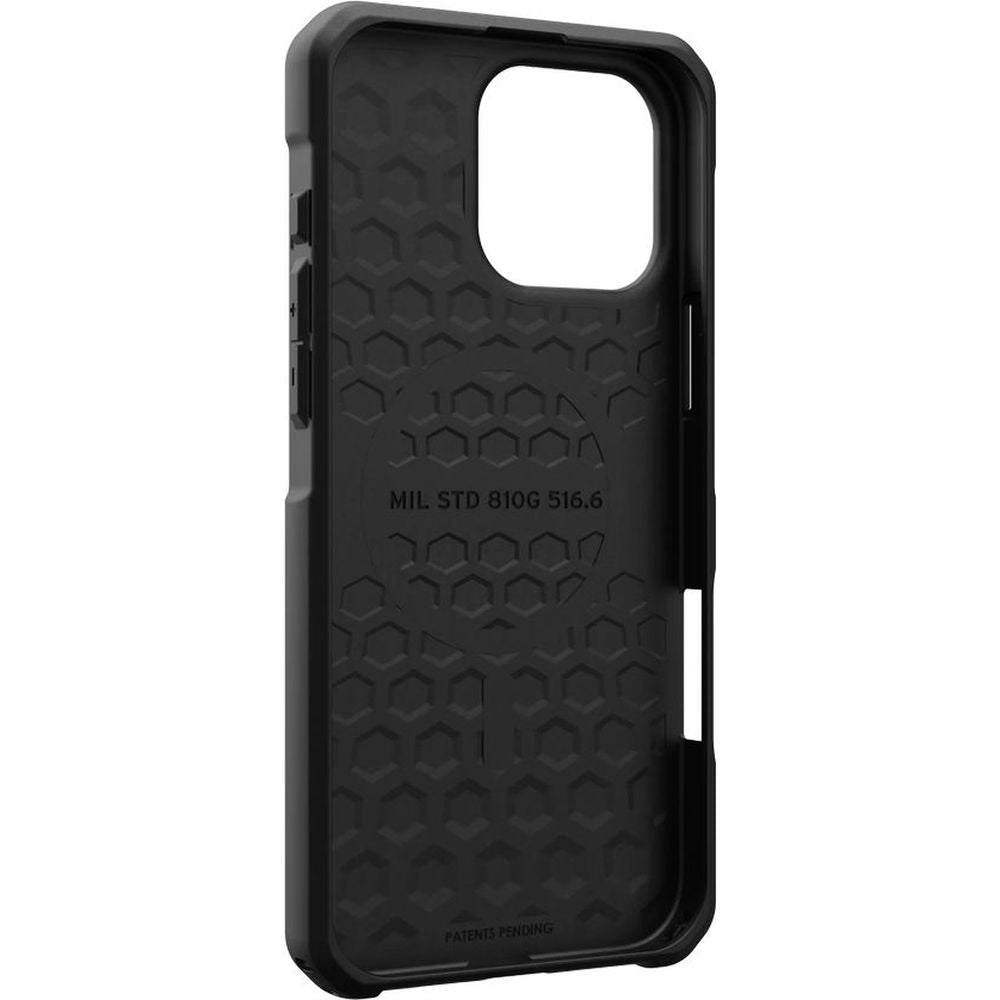 Handyhülle für iPhone 16 Pro Max, Urban Armor Gear Metropolis LT Mag mit MagSafe, Olivgrün/Schwarz mit Kevlar