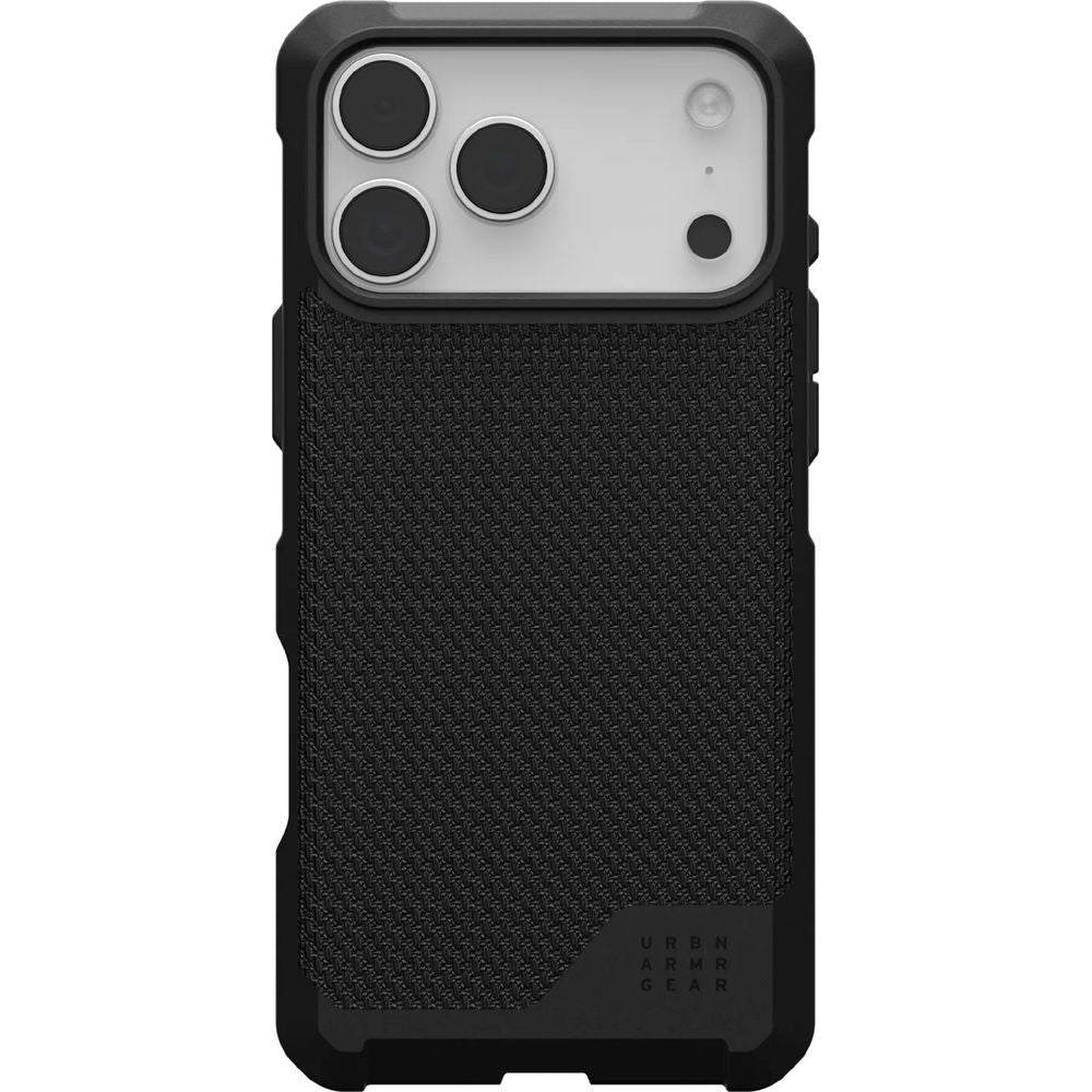 Handyhülle für iPhone 17 Pro Max, Urban Armor Gear Metropolis LT Mag mit MagSafe, Schwarz mit Kevlar