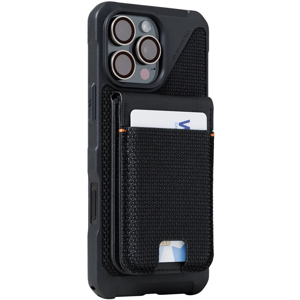 RFID-Kartenhülle Urban Armor Gear Metropolis Kevlar MagSafe Wallet, Schwarz