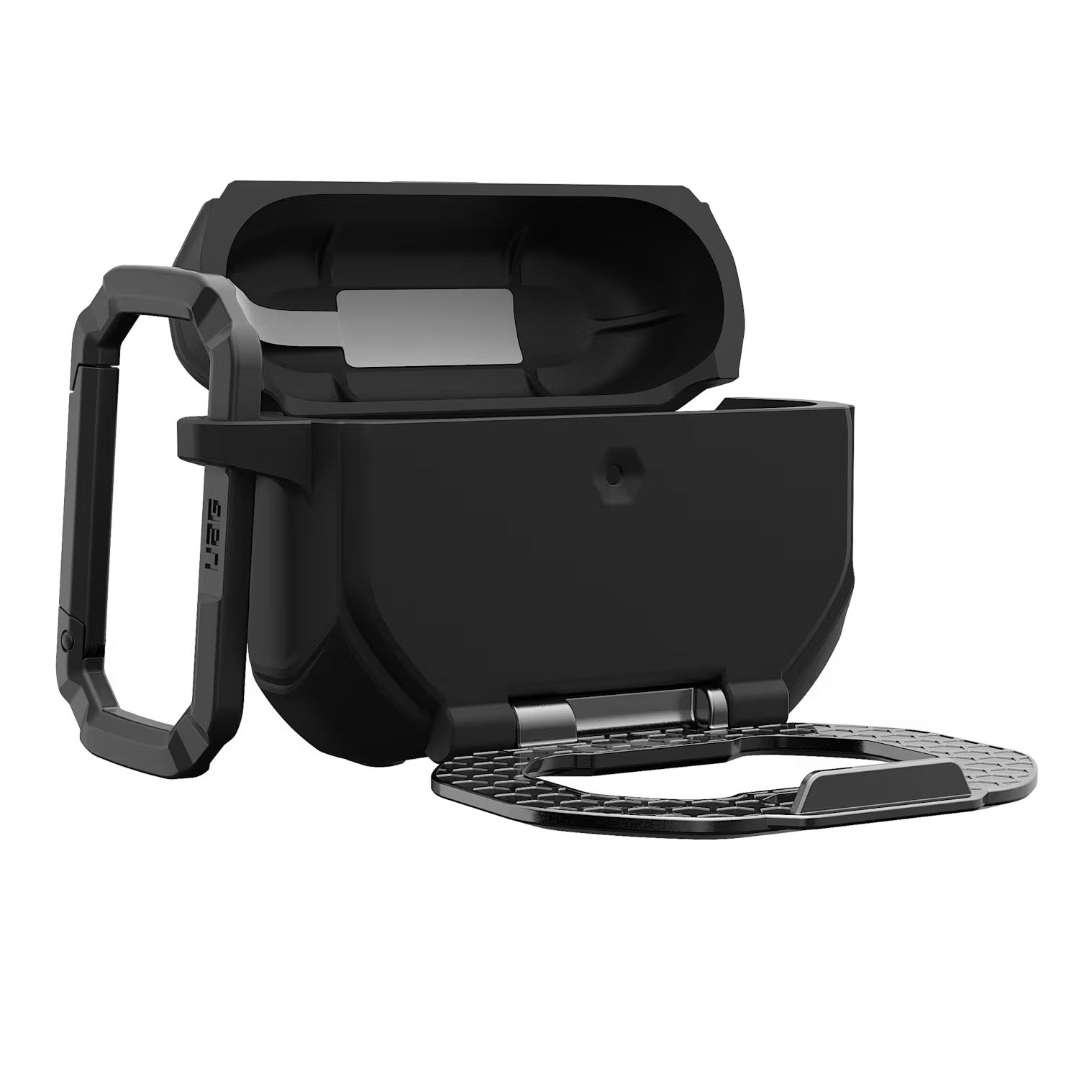Schutzhülle für AirPods Pro 3, Urban Armor Gear UAG Monarch, Schwarz-Silbern