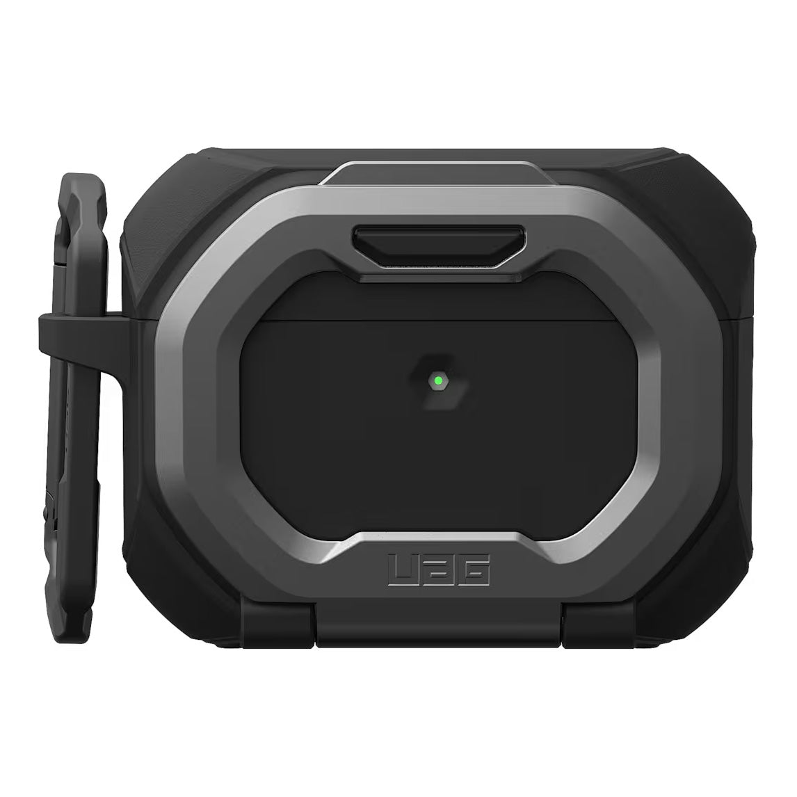 Schutzhülle für AirPods Pro 3, Urban Armor Gear UAG Monarch, Schwarz-Silbern