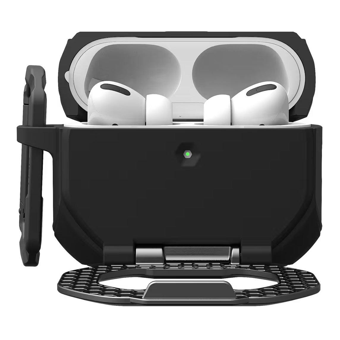 Schutzhülle für AirPods Pro 3, Urban Armor Gear UAG Monarch, Schwarz-Silbern