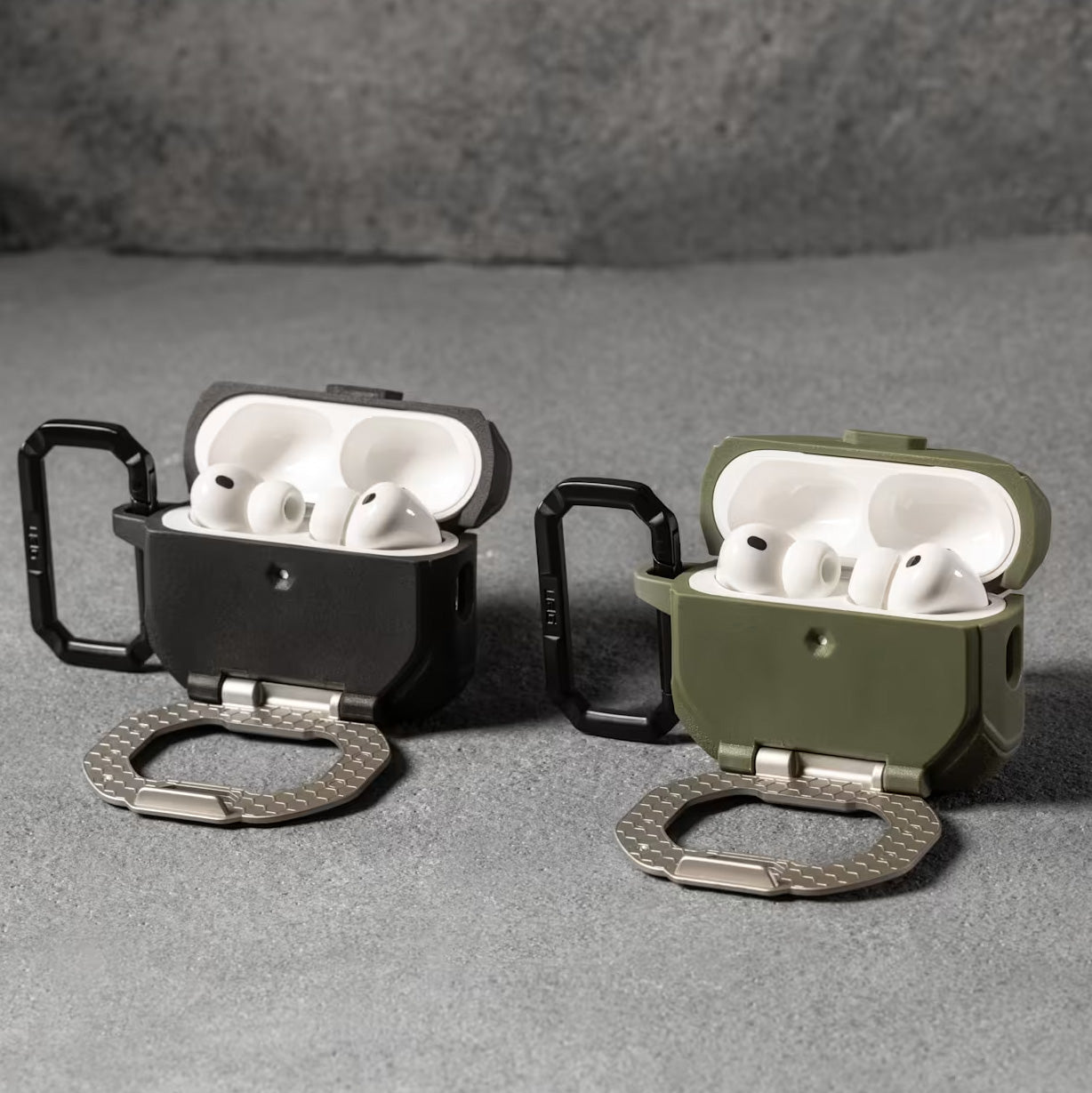 Schutzhülle für AirPods Pro 3, Urban Armor Gear UAG Monarch, Schwarz-Silbern