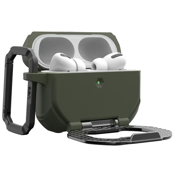 Schutzhülle für AirPods Pro 3, Urban Armor Gear UAG Monarch, Grün-Silbern