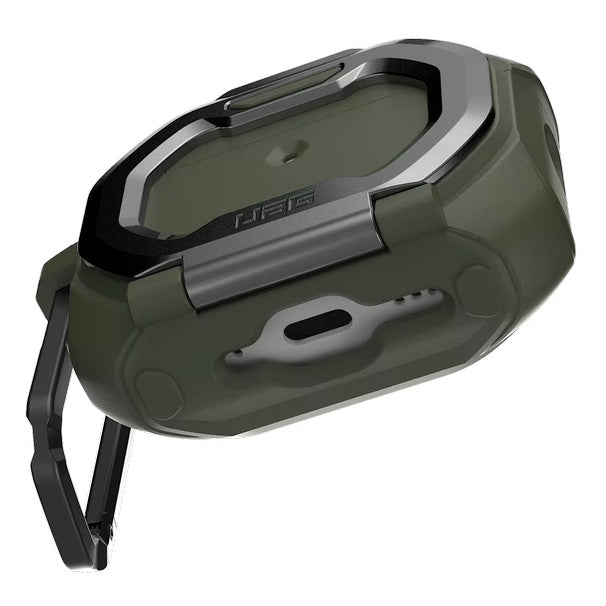 Schutzhülle für AirPods Pro 3, Urban Armor Gear UAG Monarch, Grün-Silbern