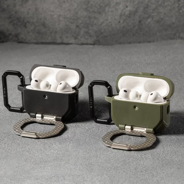 Schutzhülle für AirPods Pro 3, Urban Armor Gear UAG Monarch, Grün-Silbern