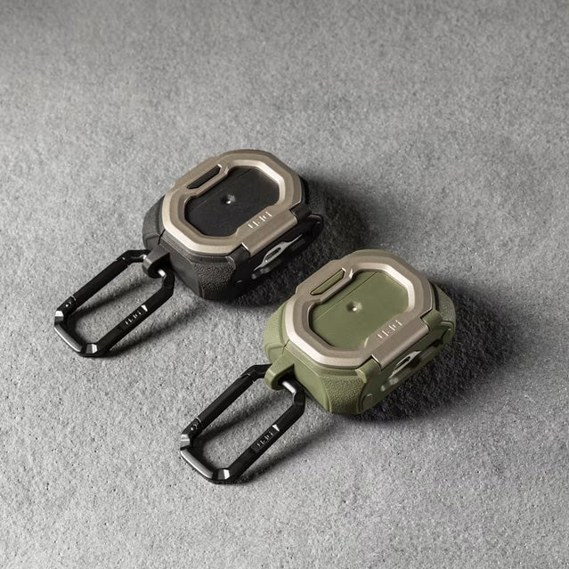 Schutzhülle für AirPods Pro 3, Urban Armor Gear UAG Monarch, Grün-Silbern
