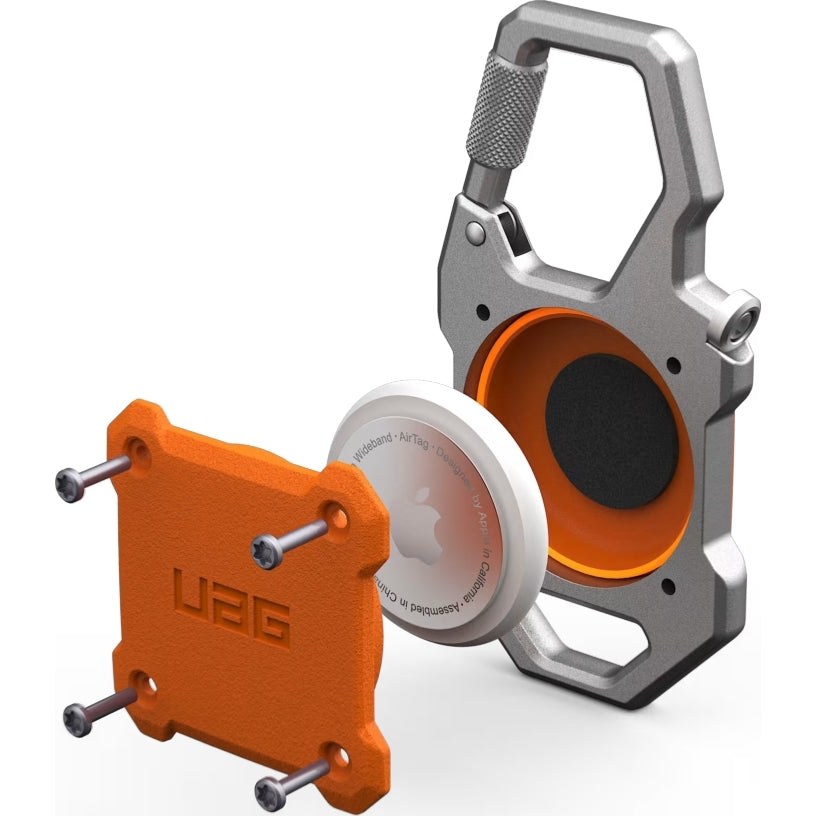 Hülle Urban Armor Gear UAG Monarch Karabiner für Apple AirTag, Orange