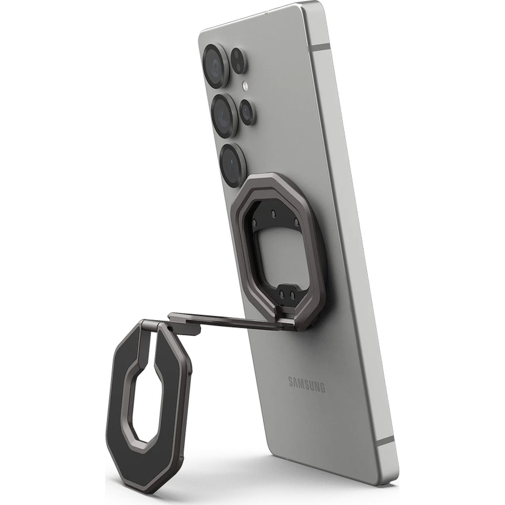 Magnetischer Fingerhalter Urban Armor Gear Monarch Dual Magnetic Ring Stand für MagSafe, Metallgrau