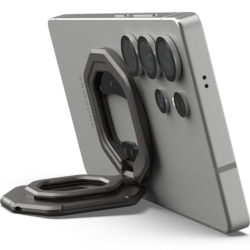 Magnetischer Fingerhalter Urban Armor Gear Monarch Dual Magnetic Ring Stand für MagSafe, Metallgrau
