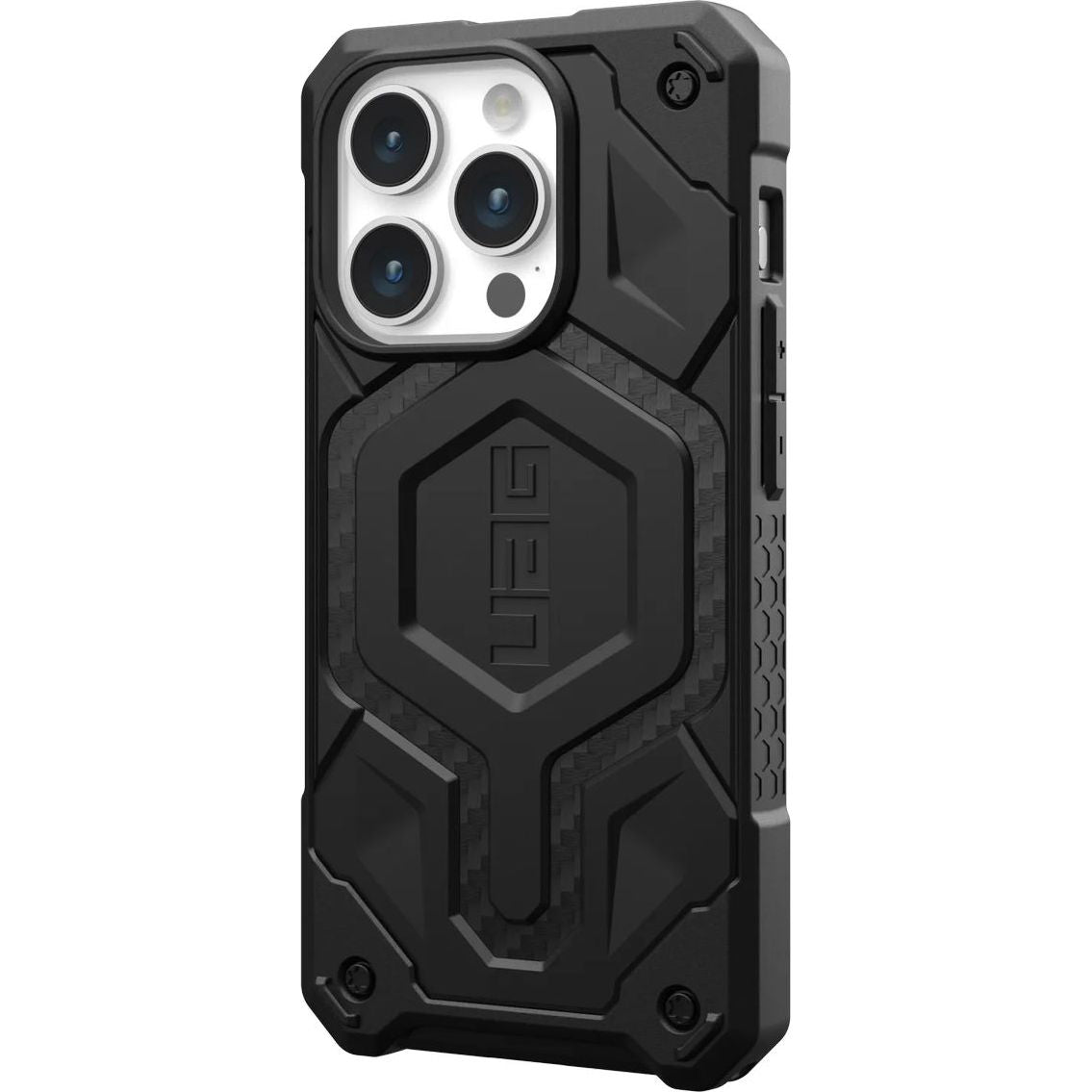 Schutzhülle Urban Armor Gear Monarch Pro MagSafe für Apple iPhone 15 Pro, Schwarz