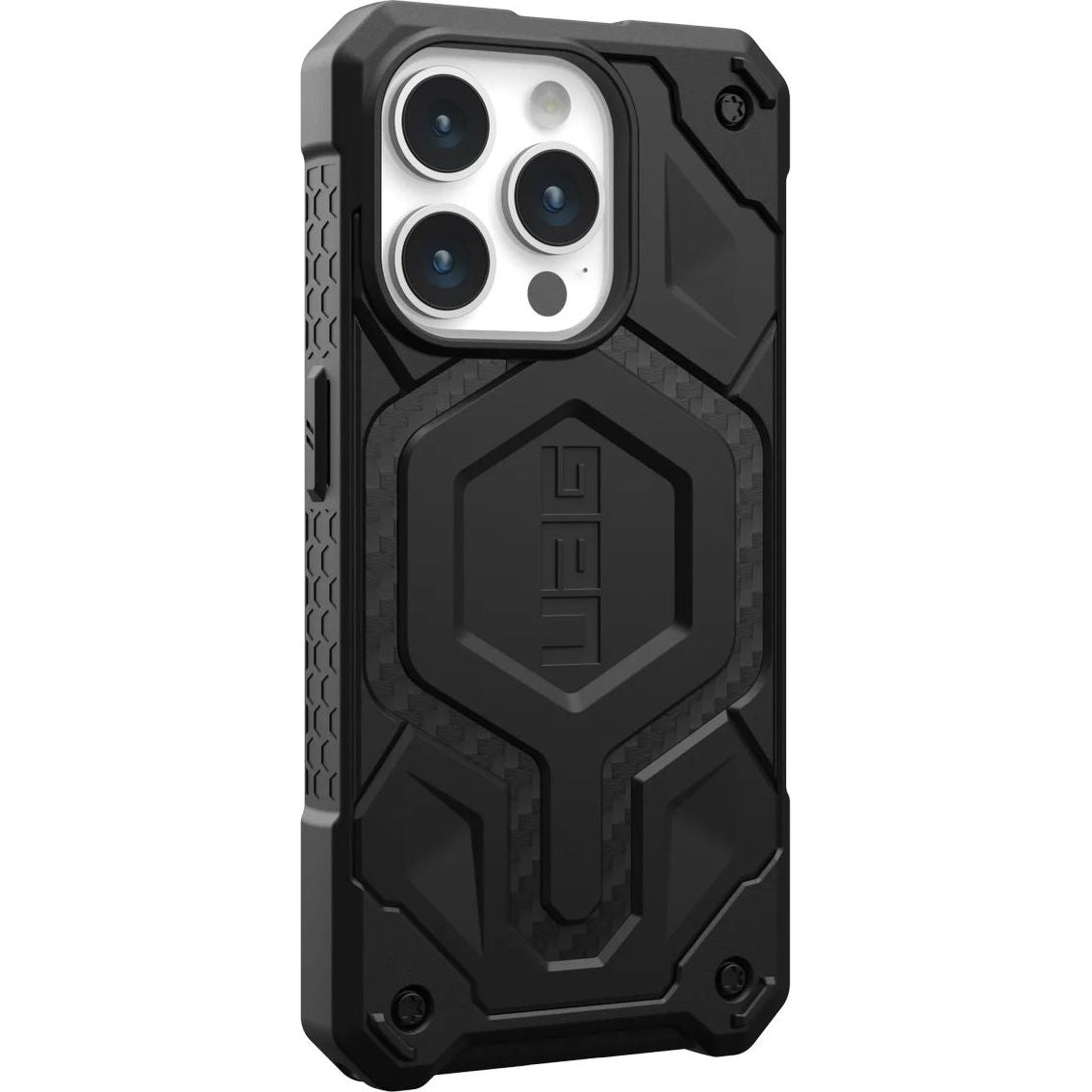 Schutzhülle Urban Armor Gear Monarch Pro MagSafe für Apple iPhone 15 Pro, Schwarz