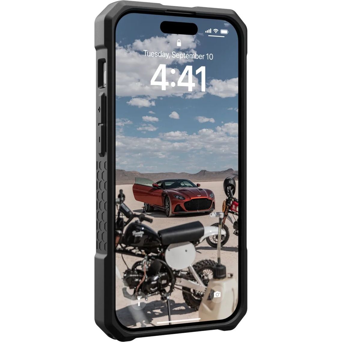 Schutzhülle Urban Armor Gear Monarch Pro MagSafe für Apple iPhone 15 Pro, Schwarz
