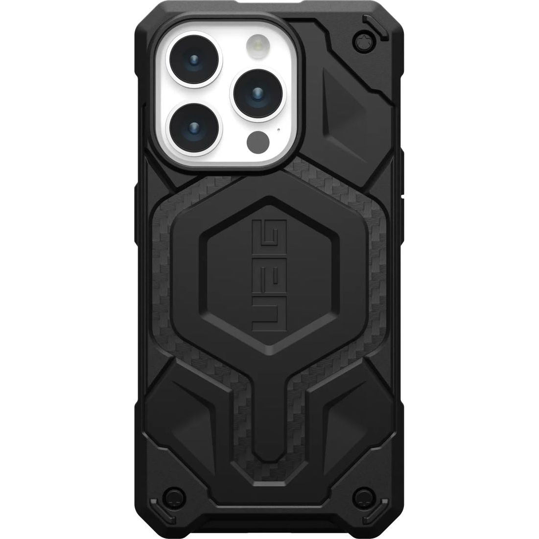 Schutzhülle Urban Armor Gear Monarch Pro MagSafe für Apple iPhone 15 Pro, Schwarz