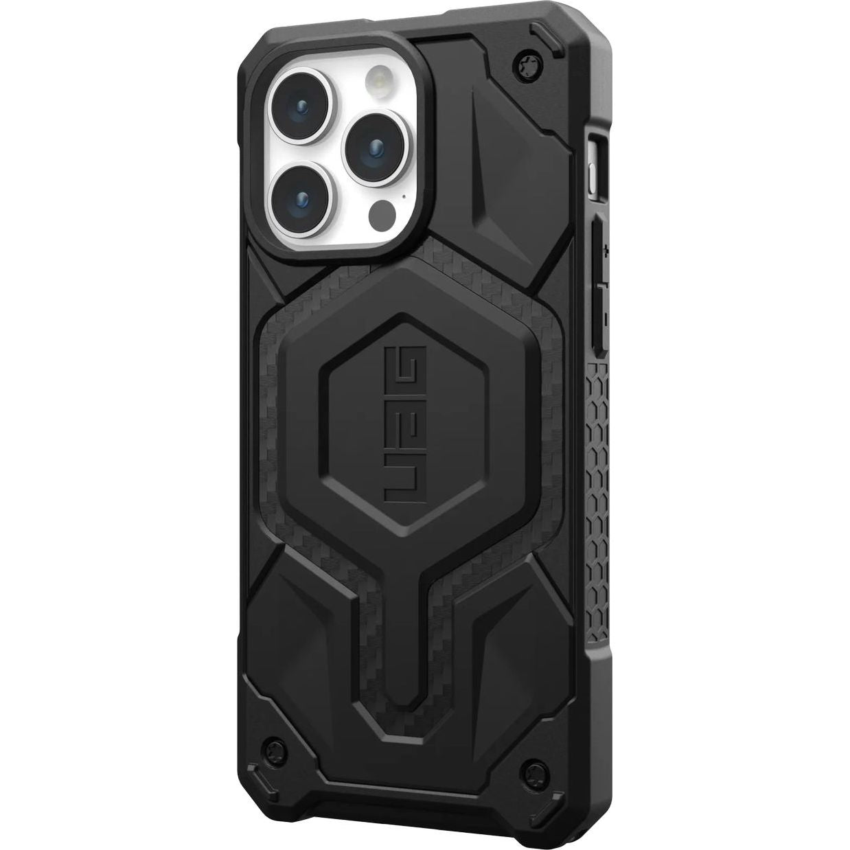 Schutzhülle Urban Armor Gear Monarch Pro MagSafe für Apple iPhone 15 Pro Max, Schwarz