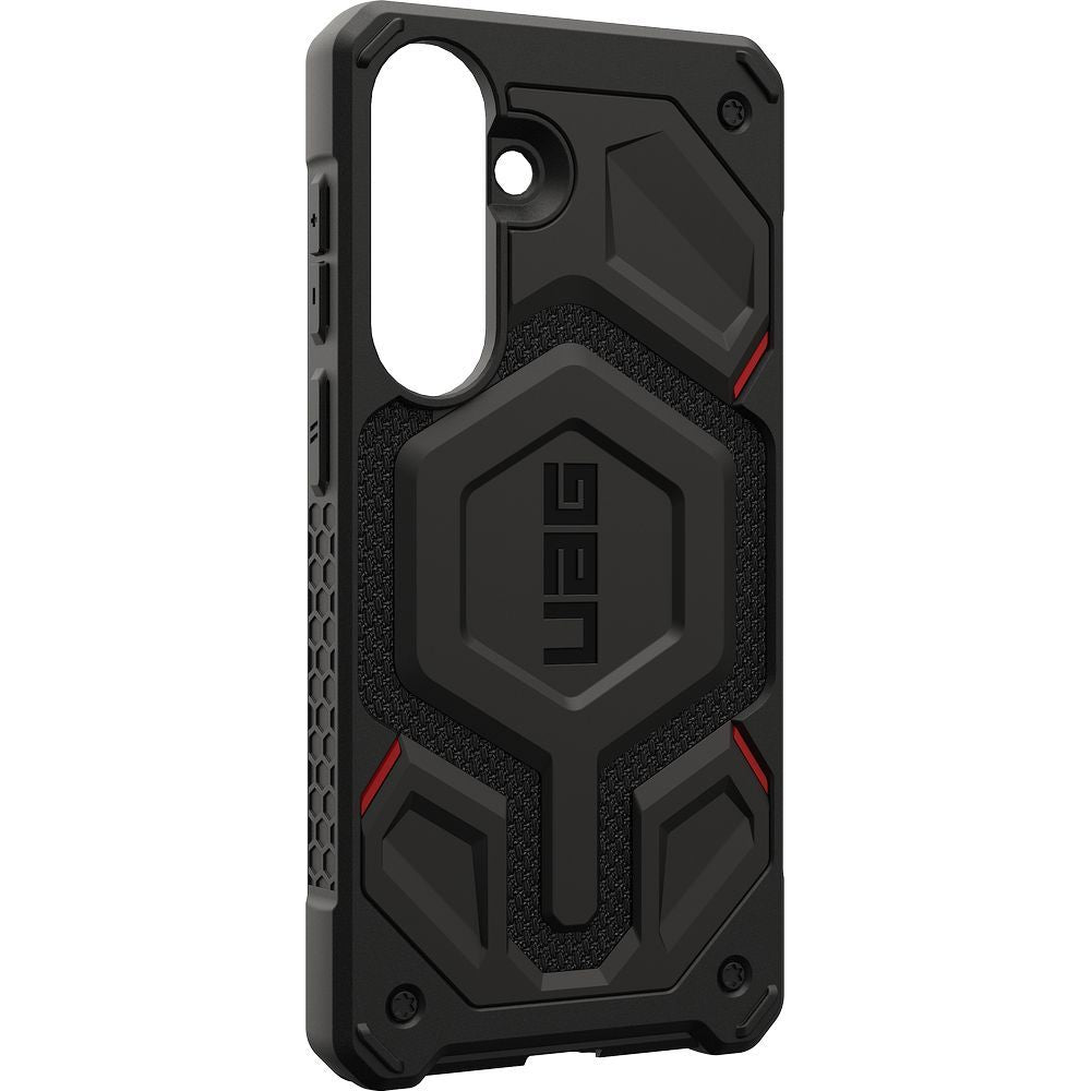 Handyhülle für Galaxy S26 Plus, Urban Armor Gear Monarch Pro Mag mit MagSafe, Schwarz mit Kevlar