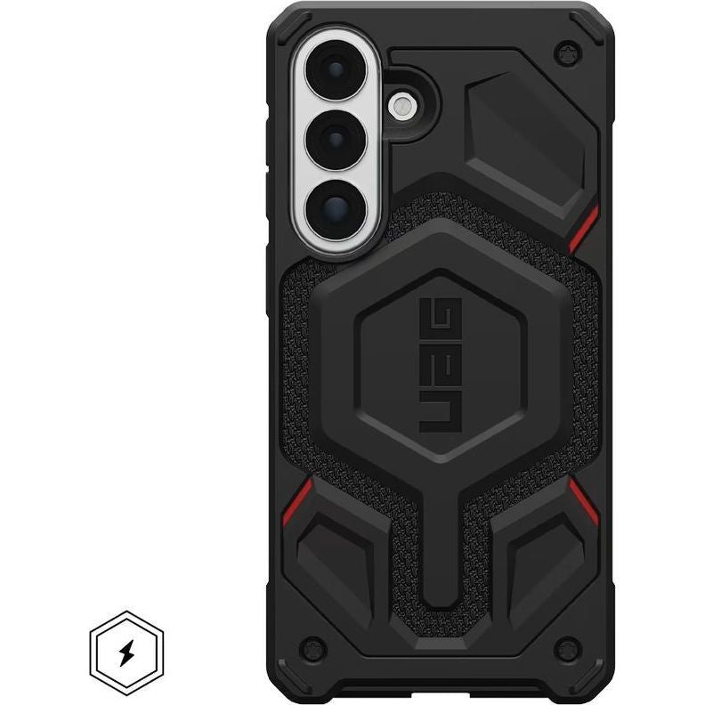Handyhülle für Galaxy S26 Plus, Urban Armor Gear Monarch Pro Mag mit MagSafe, Schwarz mit Kevlar