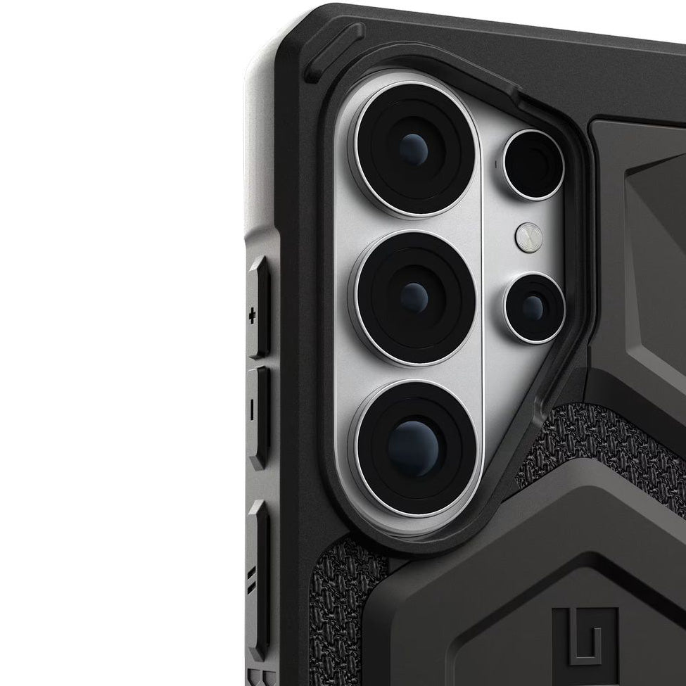 Handyhülle für Galaxy S26 Ultra, Urban Armor Gear Monarch Pro Mag mit MagSafe, Schwarz mit Kevlar
