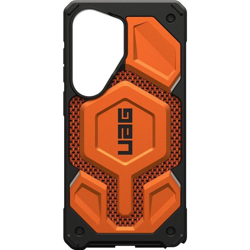 Handyhülle für Galaxy S26 Ultra, Urban Armor Gear Monarch Pro Mag mit MagSafe, Orange mit Kevlar