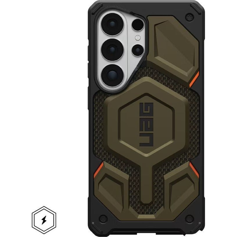 Handyhülle für Galaxy S26 Ultra, Urban Armor Gear Monarch Pro Mag mit MagSafe, Dunkelgrün mit Kevlar