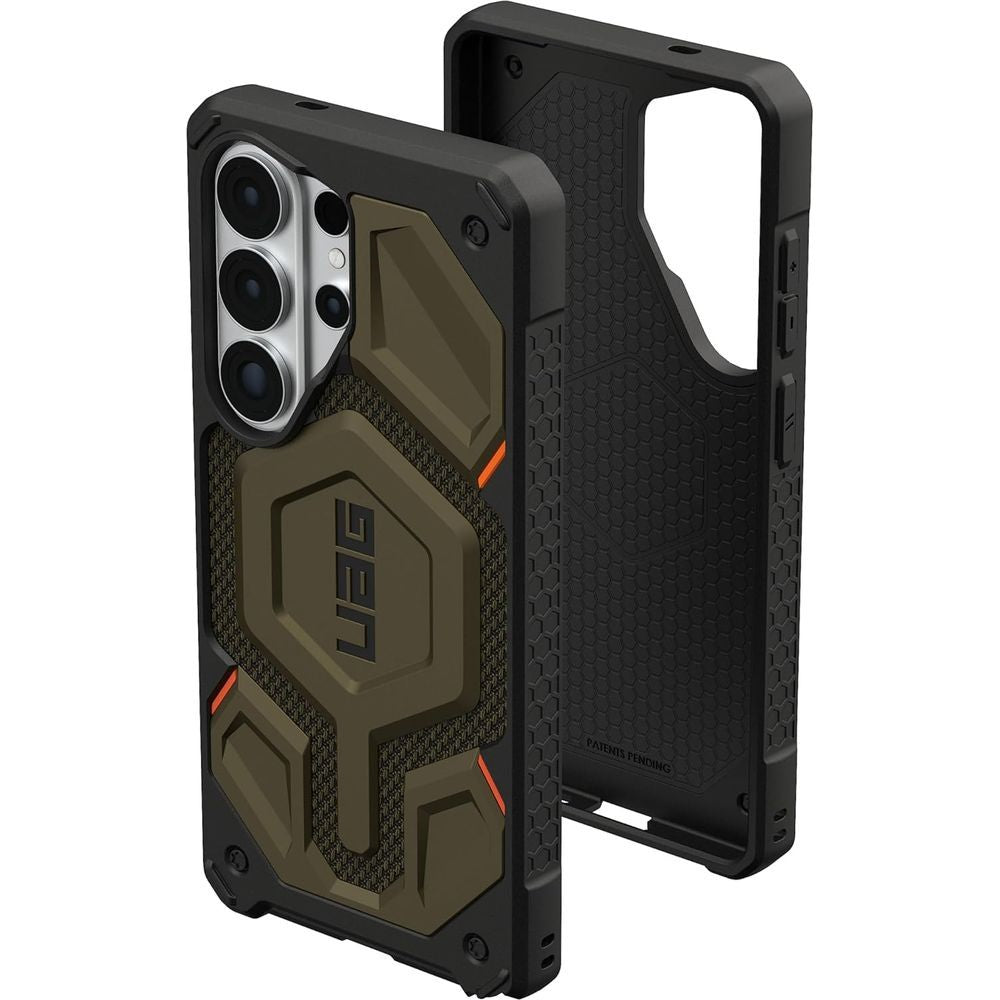 Handyhülle für Galaxy S26 Ultra, Urban Armor Gear Monarch Pro Mag mit MagSafe, Dunkelgrün mit Kevlar