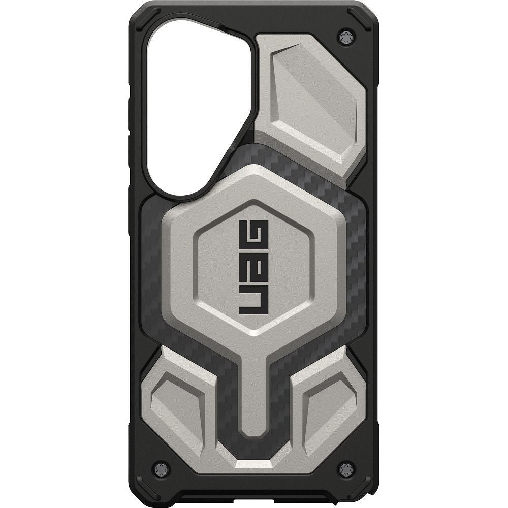 Handyhülle für Galaxy S26 Ultra, Urban Armor Gear Monarch Pro Mag mit MagSafe, Titan/Schwarz mit Kohlefaser