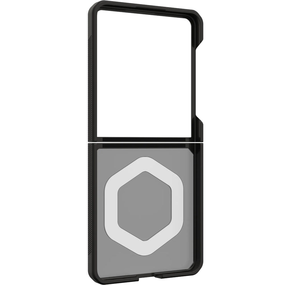 Handyhülle für Galaxy Z Flip7, Urban Armor Gear Mouve with Magnet, Rauchfarben und Schwarz