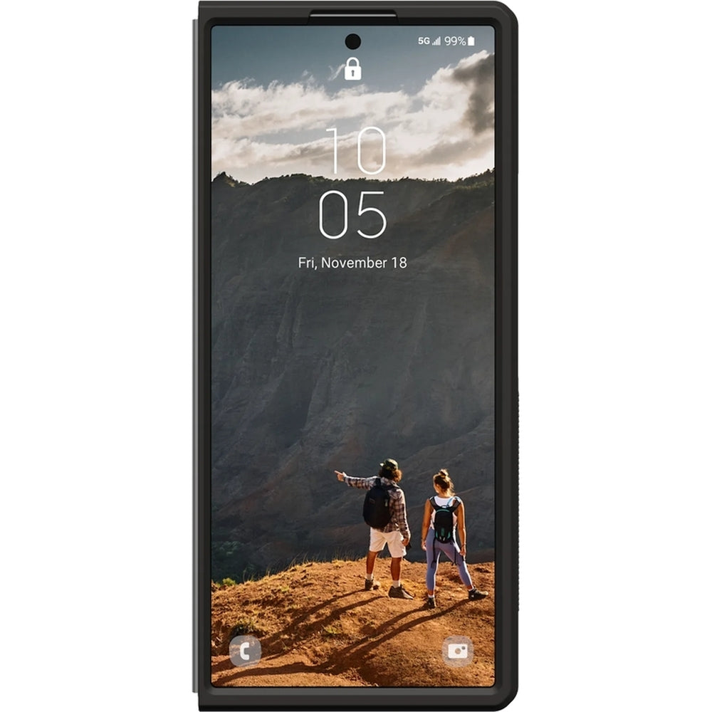 Handyhülle für Galaxy Z Fold7, Urban Armor Gear Mouve with Magnet, Rauchfarben und Schwarz