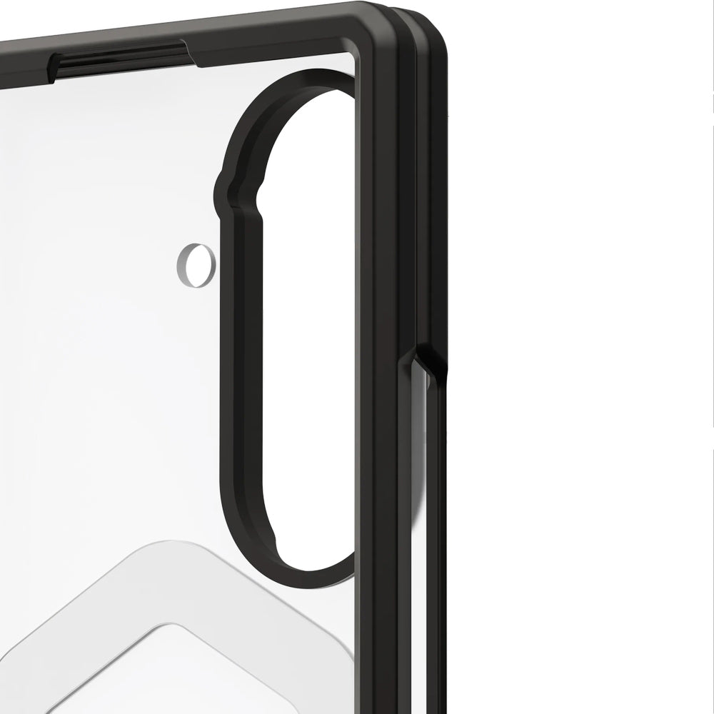 Handyhülle für Galaxy Z Fold7, Urban Armor Gear Mouve with Magnet, Transparent und Schwarz