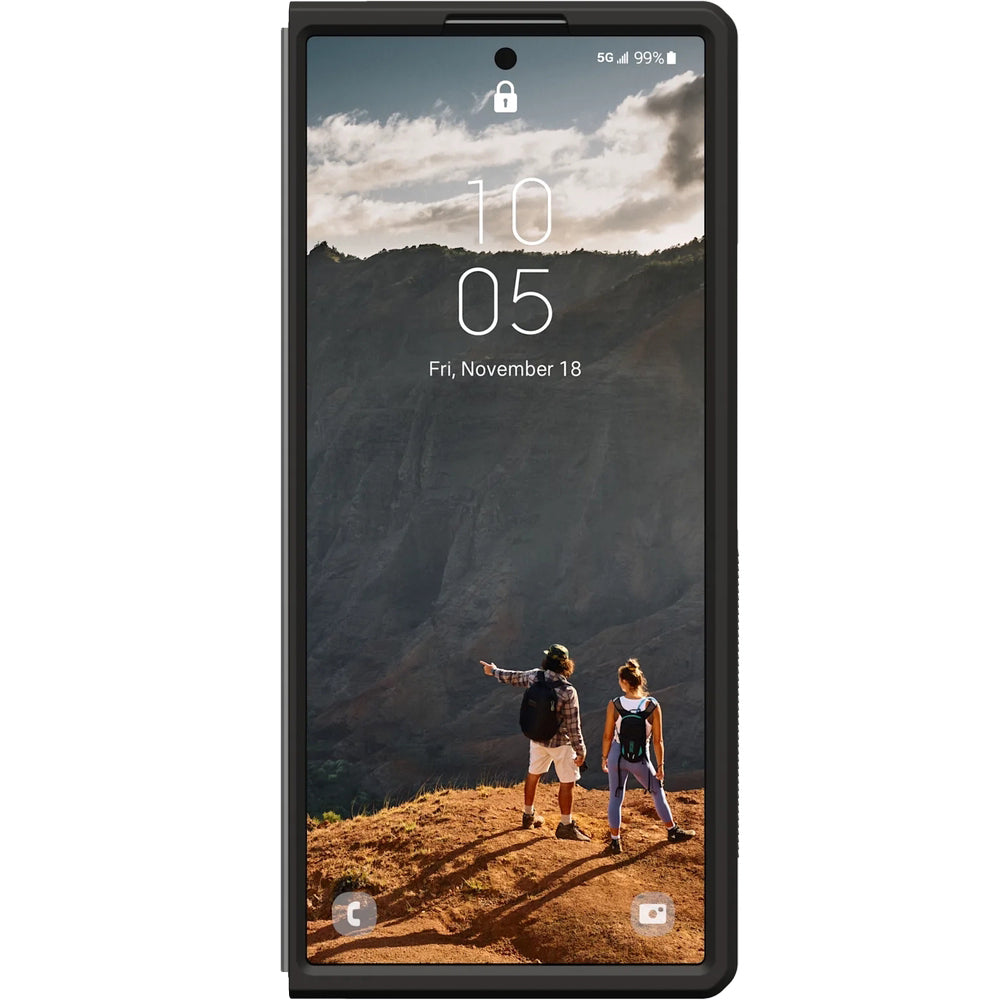 Handyhülle für Galaxy Z Fold7, Urban Armor Gear Mouve with Magnet, Transparent und Schwarz