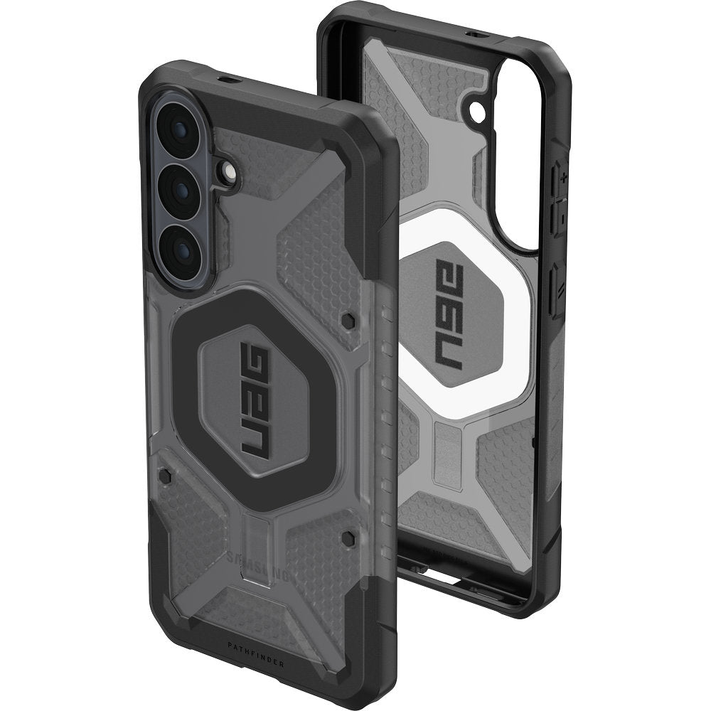 Handyhülle für Galaxy S26 FE, Urban Armor Gear Pathfinder Clear mit MagSafe, Durchscheinend-Schwarz (2/16)