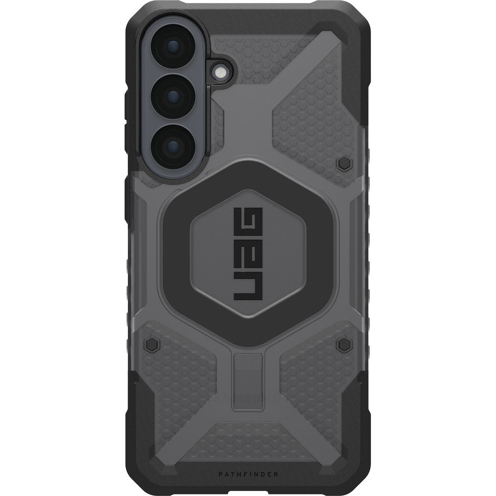 Handyhülle für Galaxy S26 FE, Urban Armor Gear Pathfinder Clear mit MagSafe, Durchscheinend-Schwarz (3/16)