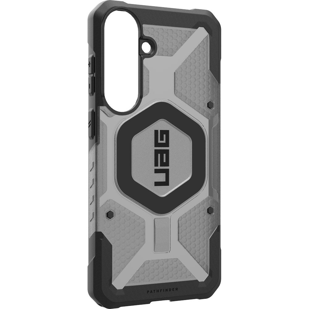 Handyhülle für Galaxy S26 FE, Urban Armor Gear Pathfinder Clear mit MagSafe, Durchscheinend-Schwarz (8/16)