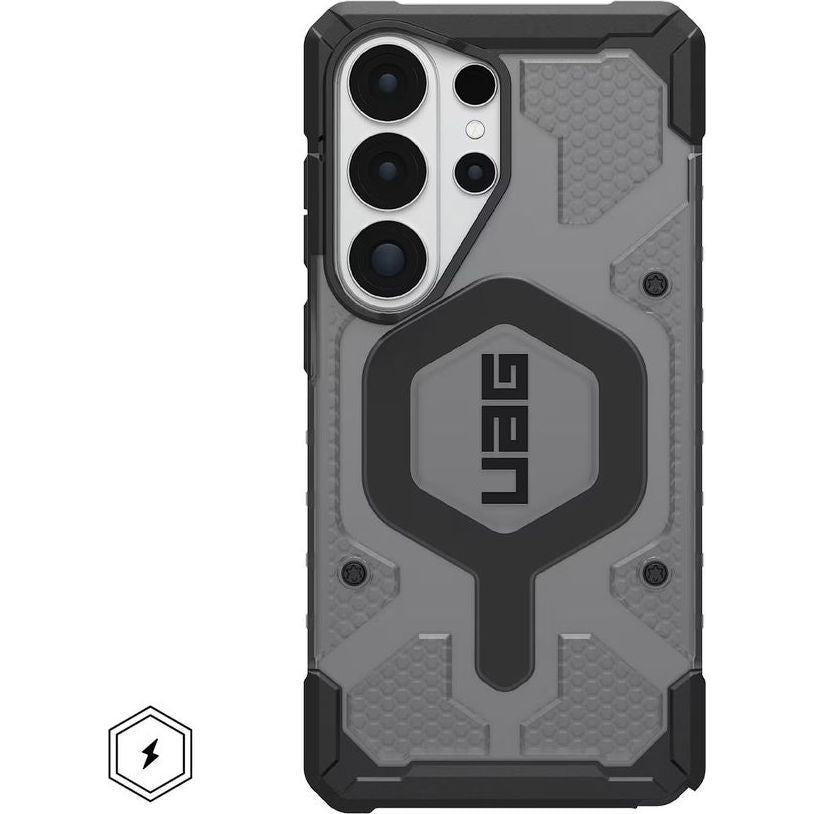 Handyhülle für Galaxy S26 Ultra, Urban Armor Gear Pathfinder Clear Mag mit MagSafe, Durchscheinend-Schwarz