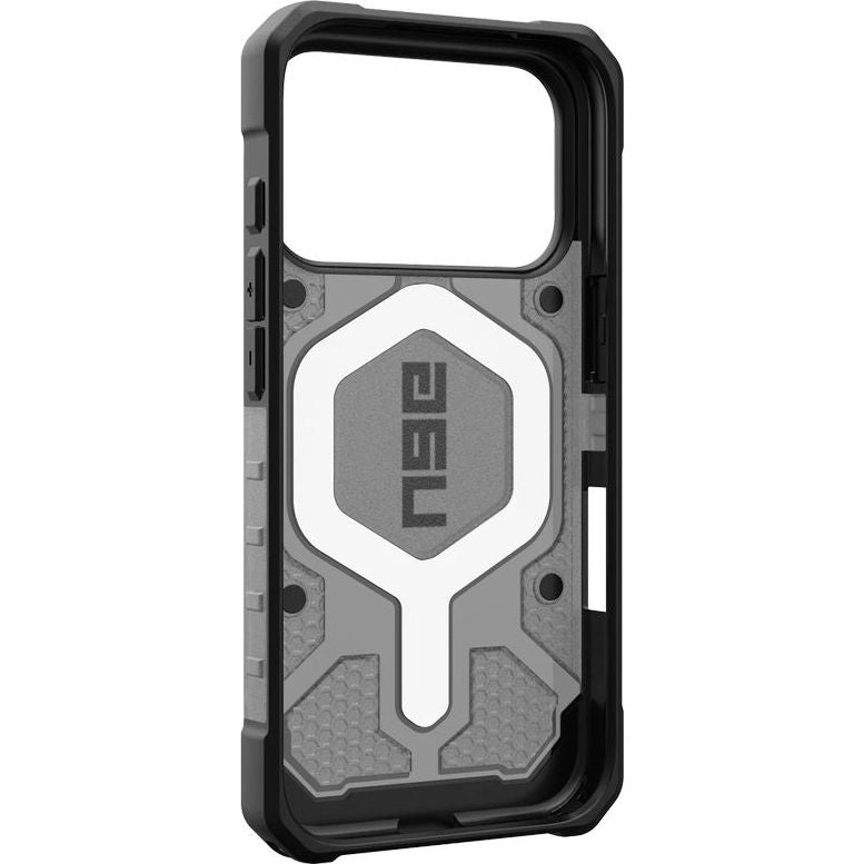 Handyhülle für iPhone 17 Pro, Urban Armor Gear Pathfinder Clear Mag mit MagSafe, Durchscheinend mit schwarzen Rahmen