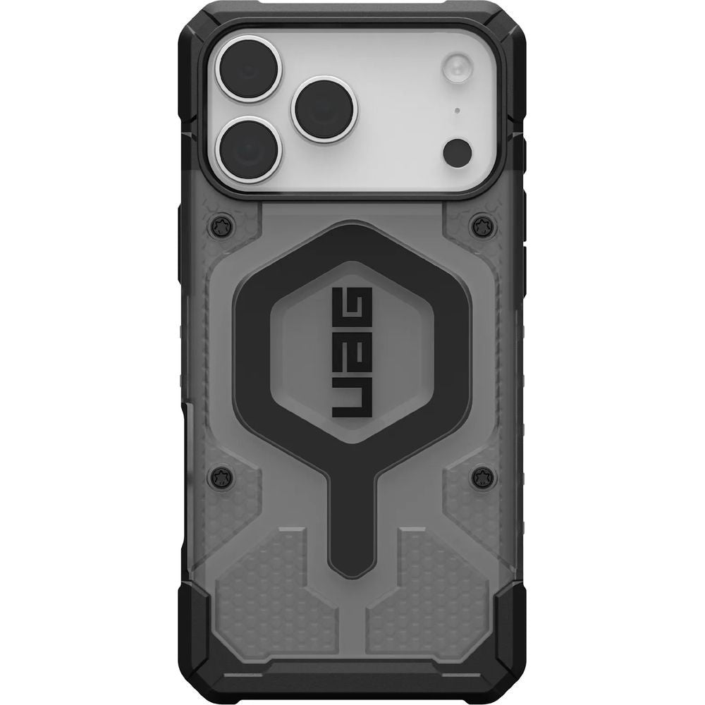 Handyhülle für iPhone 17 Pro Max, Urban Armor Gear Pathfinder Clear Mag mit MagSafe, Durchscheinend mit schwarzen Rahmen