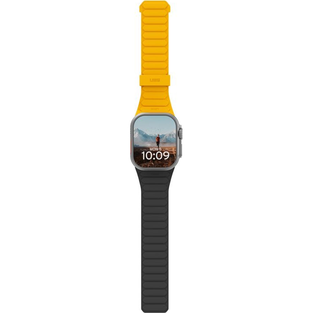 Armband für Apple Watch 49/46/45/44 mm, Urban Armor Gear Pathfinder, Gelb-Schwarz