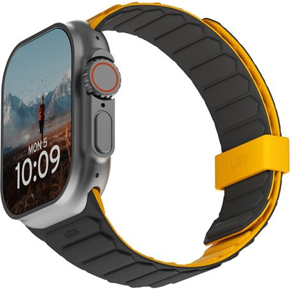 Armband für Apple Watch 49/46/45/44 mm, Urban Armor Gear Pathfinder, Gelb-Schwarz