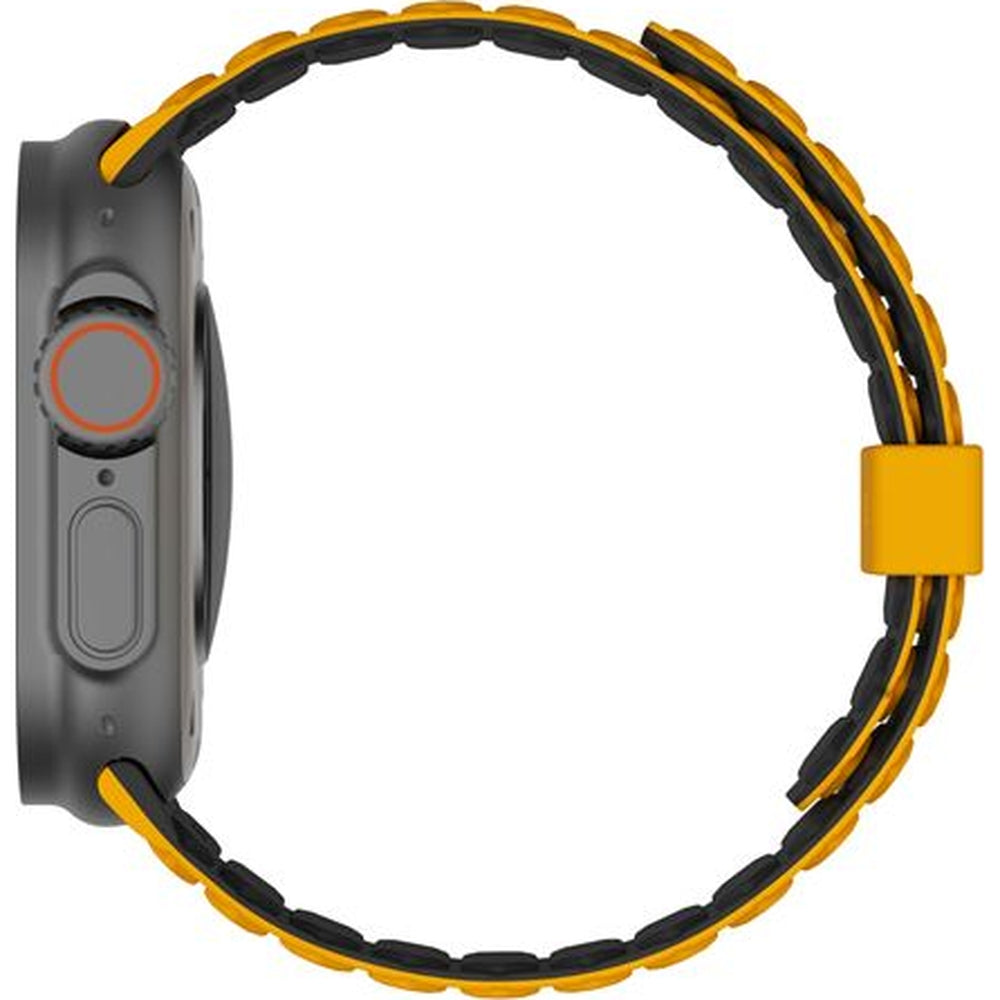 Armband für Apple Watch 49/46/45/44 mm, Urban Armor Gear Pathfinder, Gelb-Schwarz
