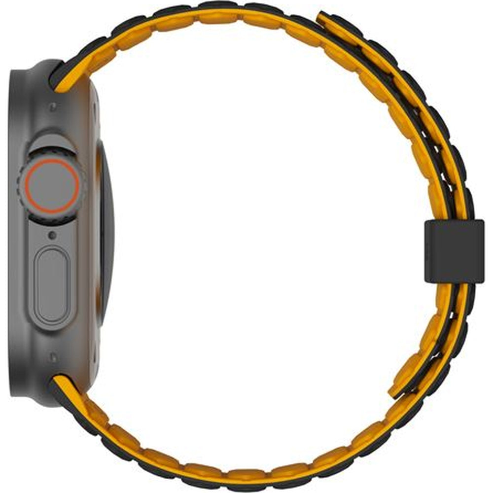 Armband für Apple Watch 49/46/45/44 mm, Urban Armor Gear Pathfinder, Gelb-Schwarz