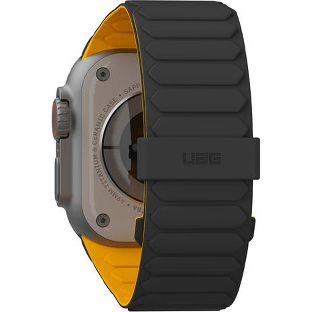 Armband für Apple Watch 49/46/45/44 mm, Urban Armor Gear Pathfinder, Gelb-Schwarz