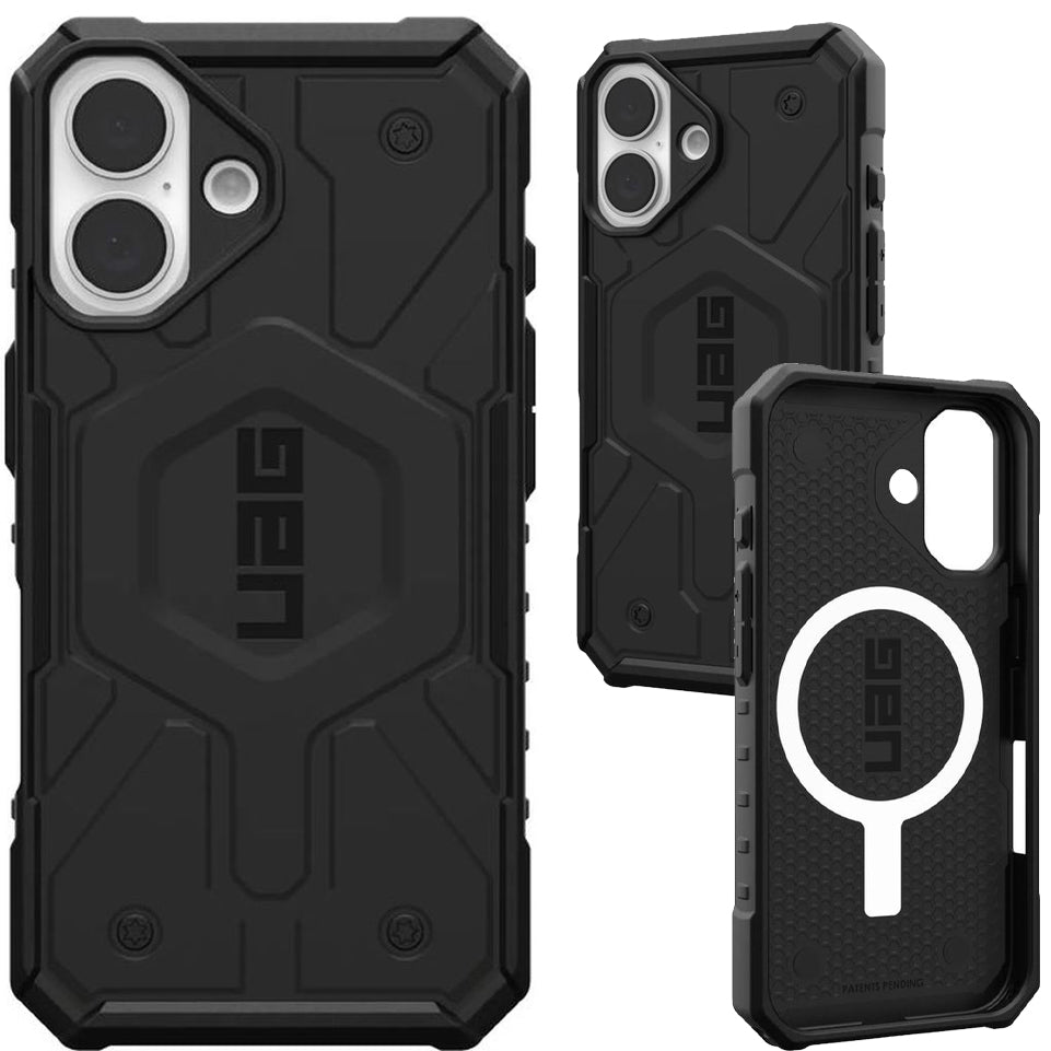 Handyhülle für iPhone 16, UAG Pathfinder Mag mit MagSafe, Schwarz