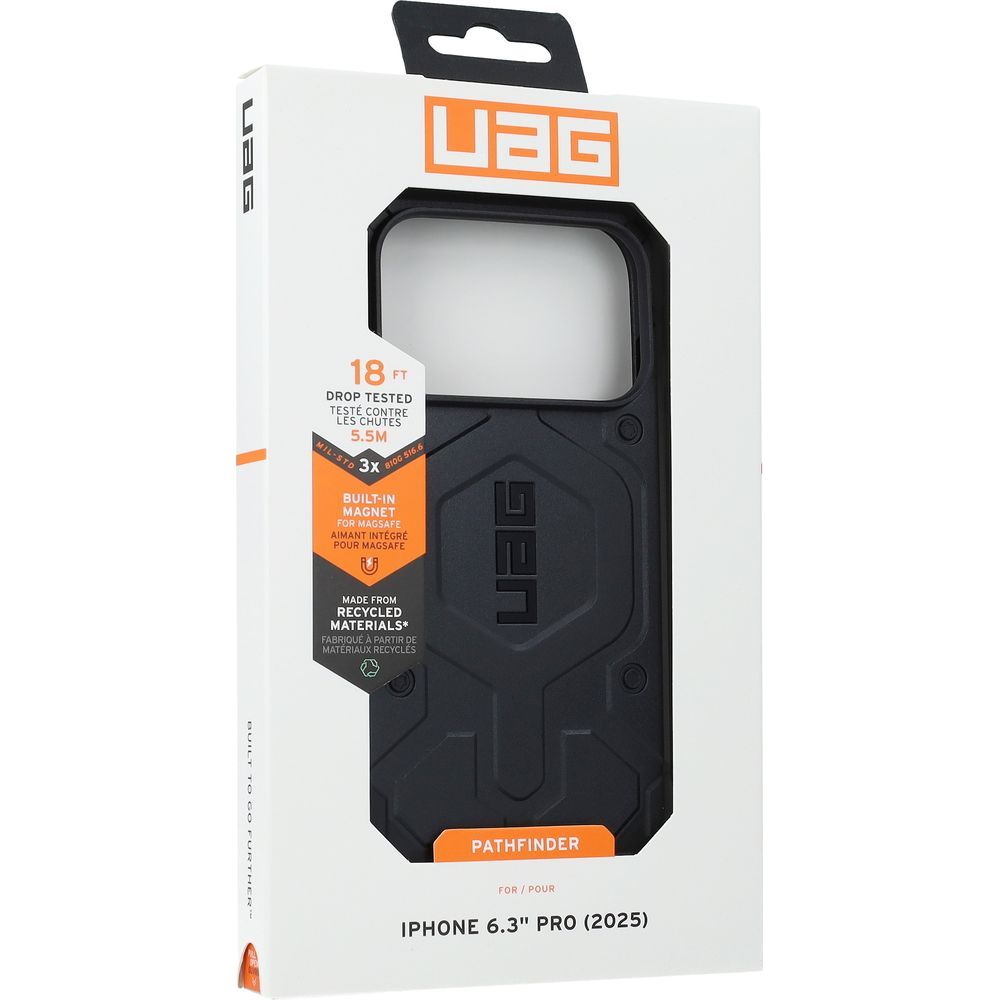 Handyhülle für iPhone 17 Pro, Urban Armor Gear Pathfinder Mag mit MagSafe, Schwarz