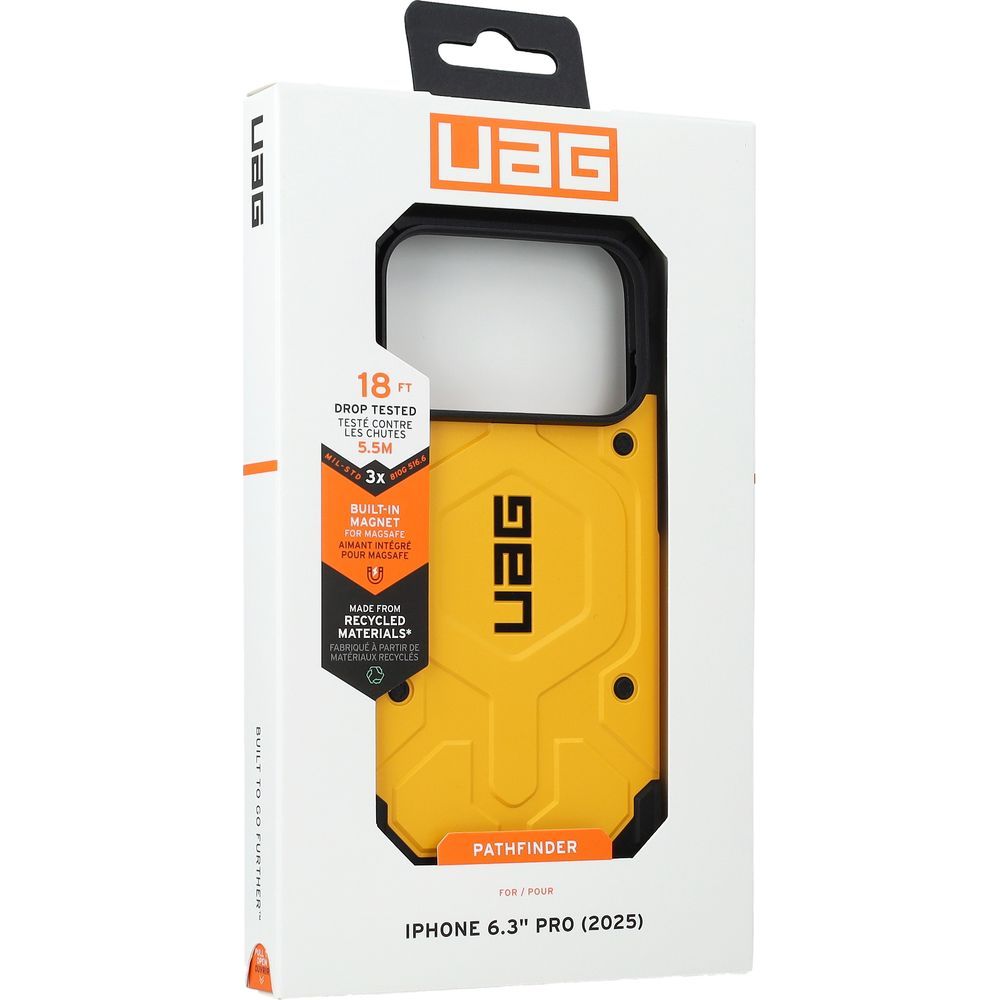 Handyhülle für iPhone 17 Pro, Urban Armor Gear Pathfinder Mag mit MagSafe, Gelb