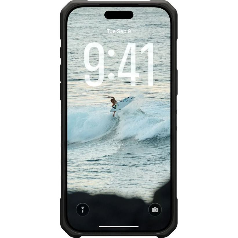Handyhülle für iPhone 17 Pro Max, Urban Armor Gear Pathfinder Mag mit MagSafe, Olivgrün mit schwarzen Rahmen